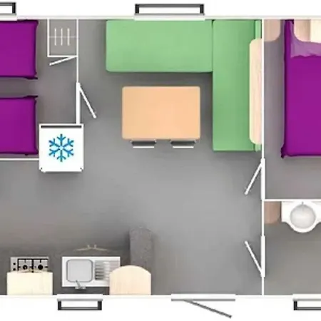 Mobilhome 3 Etoiles - Piscine - Eehdbb سيجيان